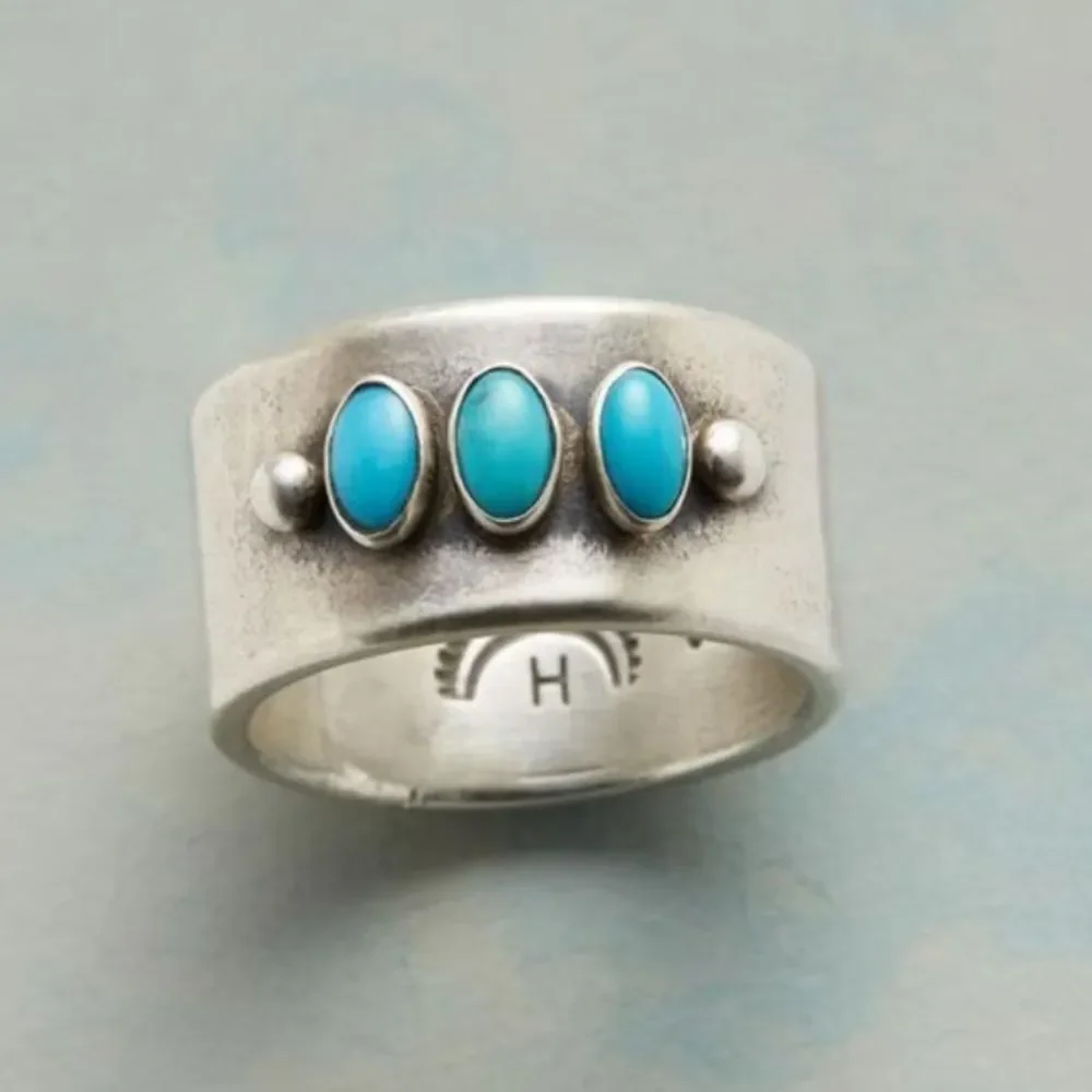 Boho stone ring N1977